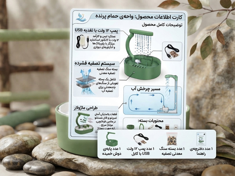 استند حمام طوطی